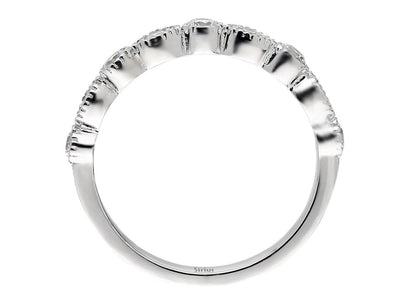Alliance demi-ronde Diamond Vintage