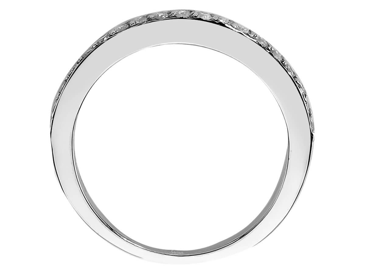 Diamant Halbrund Allianz - handgefertigter Diamantschmuck aus Feingold | Sirius Diamant