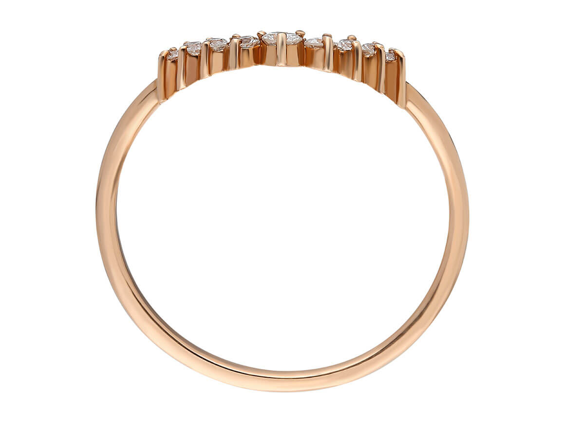 Diamant Neumond Modern habrundum Allianz - handgefertigter Diamantschmuck aus Feingold | Sirius Diamant