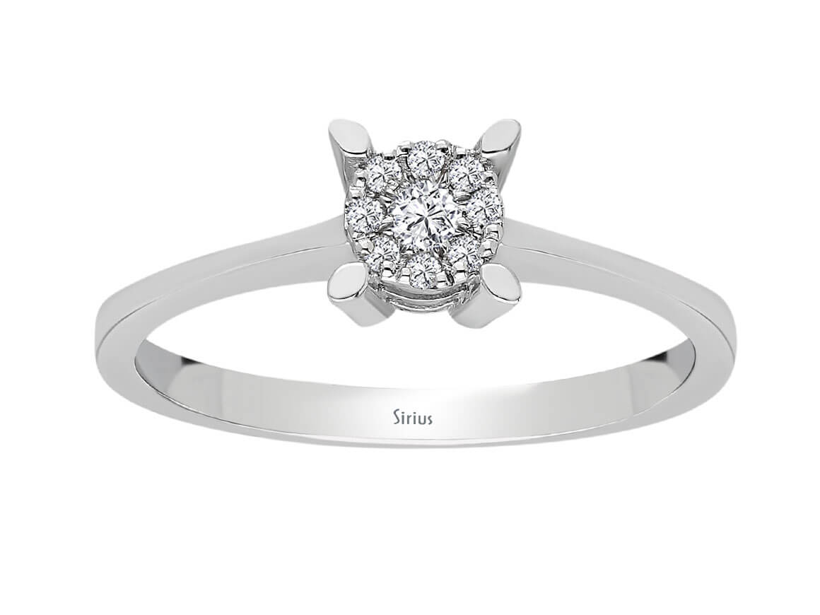 0,40 Karat Diamantring - handgefertigter Diamantschmuck aus Feingold | Sirius Diamant