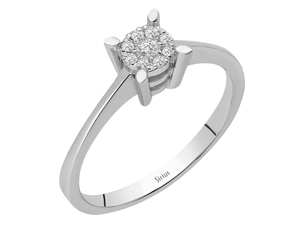 0,40 Karat Diamantring - handgefertigter Diamantschmuck aus Feingold | Sirius Diamant