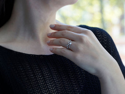 F Color 0.15 Carat Diamond Solitaire Ring