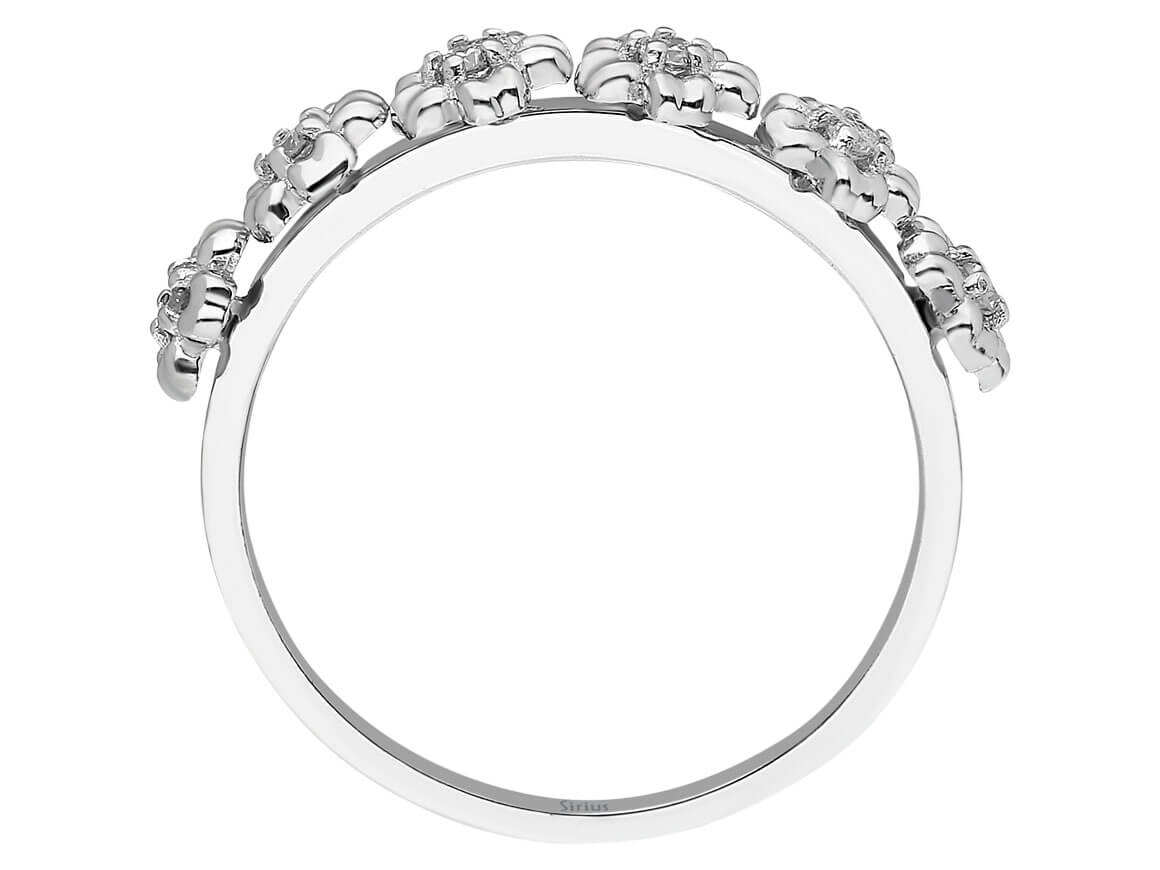 Diamant Schlüsselblüme Damenring - handgefertigter Diamantschmuck aus Feingold | Sirius Diamant