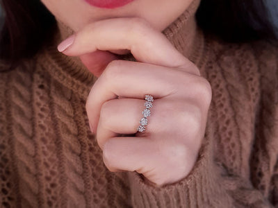 Diamond primrose ladies' ring