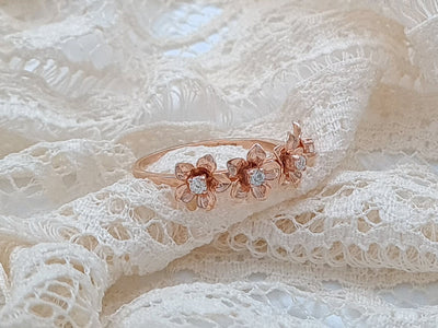 Diamond Gardenia Ring