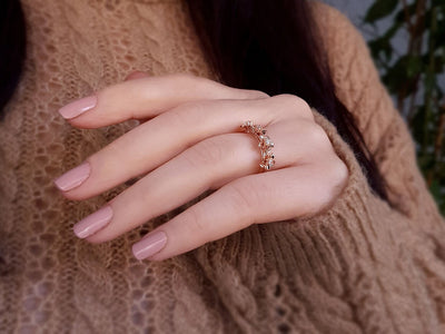 Diamond Gardenia Ring