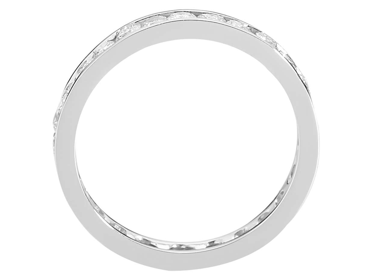 1.95 carat diamond wraparound alliance in 14 K white gold