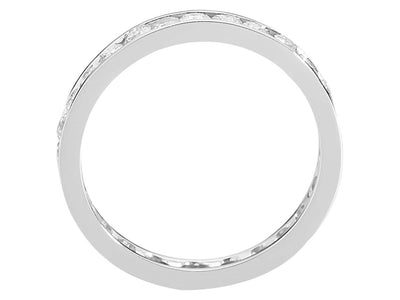 1.95 carat diamond wraparound alliance in 14 K white gold