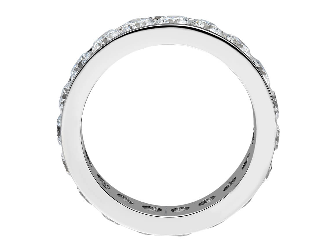 3,35 Karat Diamant Rundum Allianz in 585er 14 K Weißgold - handgefertigter Diamantschmuck aus Feingold | Sirius Diamant