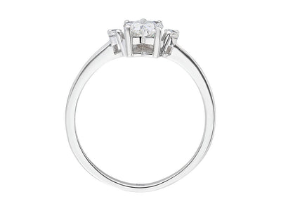 Diamond cat paw ring in 14K gold