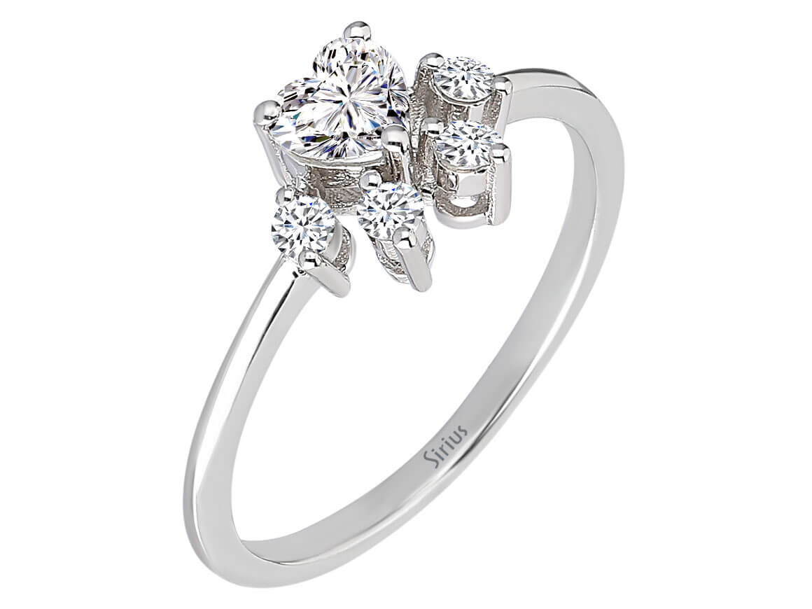Diamond cat paw ring in 14K gold
