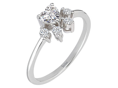 Diamond cat paw ring in 14K gold