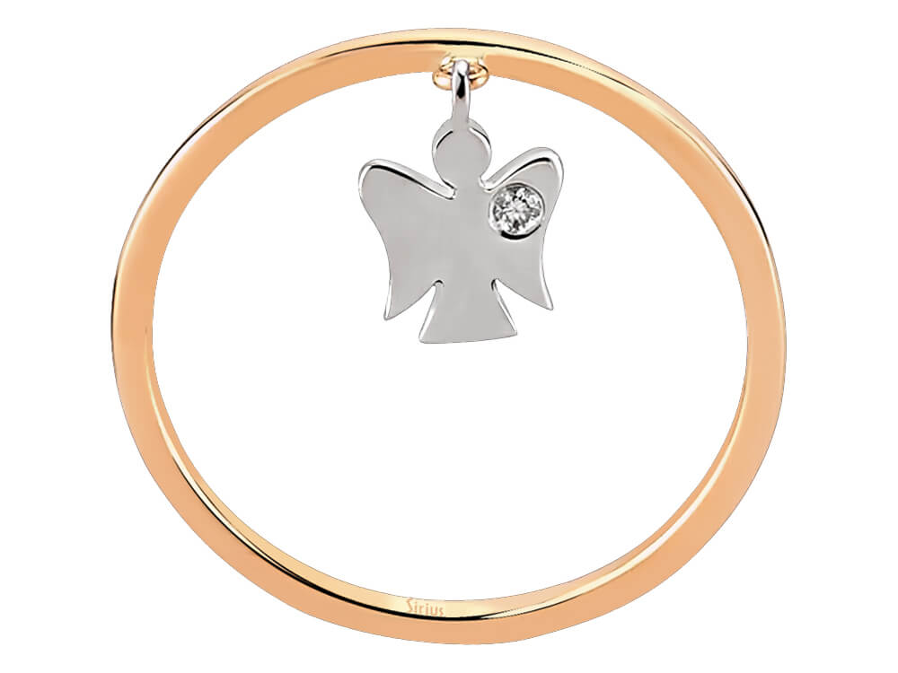 Diaman Engel Ring - handgefertigter Diamantschmuck aus Feingold | Sirius Diamant
