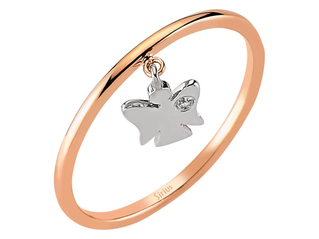 Diaman Engel Ring - handgefertigter Diamantschmuck aus Feingold | Sirius Diamant