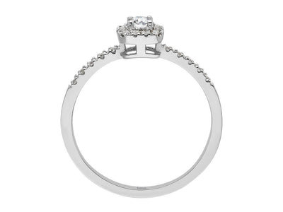 1.00 Carat Princess Diamond Effect Solitaire Ring