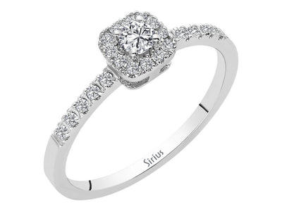 1.00 Carat Princess Diamond Effect Solitaire Ring