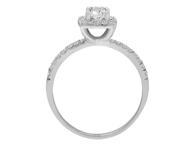 3.0 Carat Princess Cut Diamond Effect Solitaire Ring