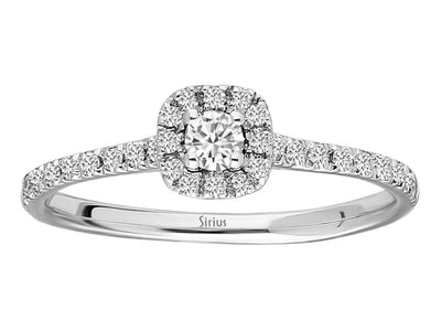 0.75 Carat Princess Diamond Effect Solitaire Ring