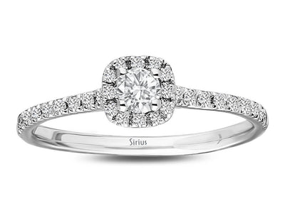 1.00 Carat Princess Diamond Effect Solitaire Ring