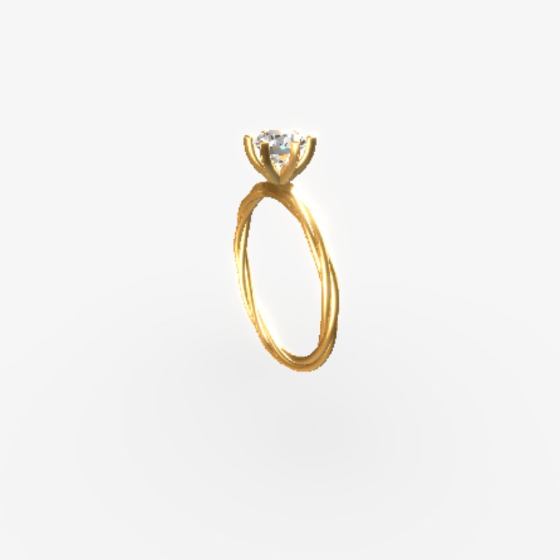 Custom Ring - Round 0.50 ct Natural - 18K Gold Yellow Gold – handgefertigter Diamantschmuck aus Feingold | Sirius Diamant