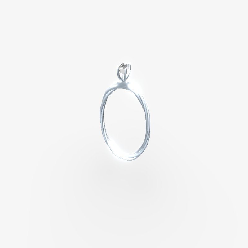 Custom Ring - Emerald 0.30 ct Natural - 18K Gold White Gold – handgefertigter Diamantschmuck aus Feingold | Sirius Diamant