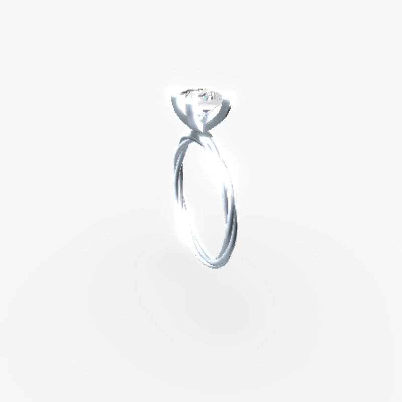 Custom Ring - Princess 0.70 ct Natural - 8K Gold White Gold – handgefertigter Diamantschmuck aus Feingold | Sirius Diamant