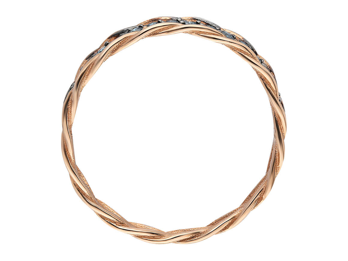 London Blauer Topas Halbrundum Allianz - handgefertigter Diamantschmuck aus Feingold | Sirius Diamant