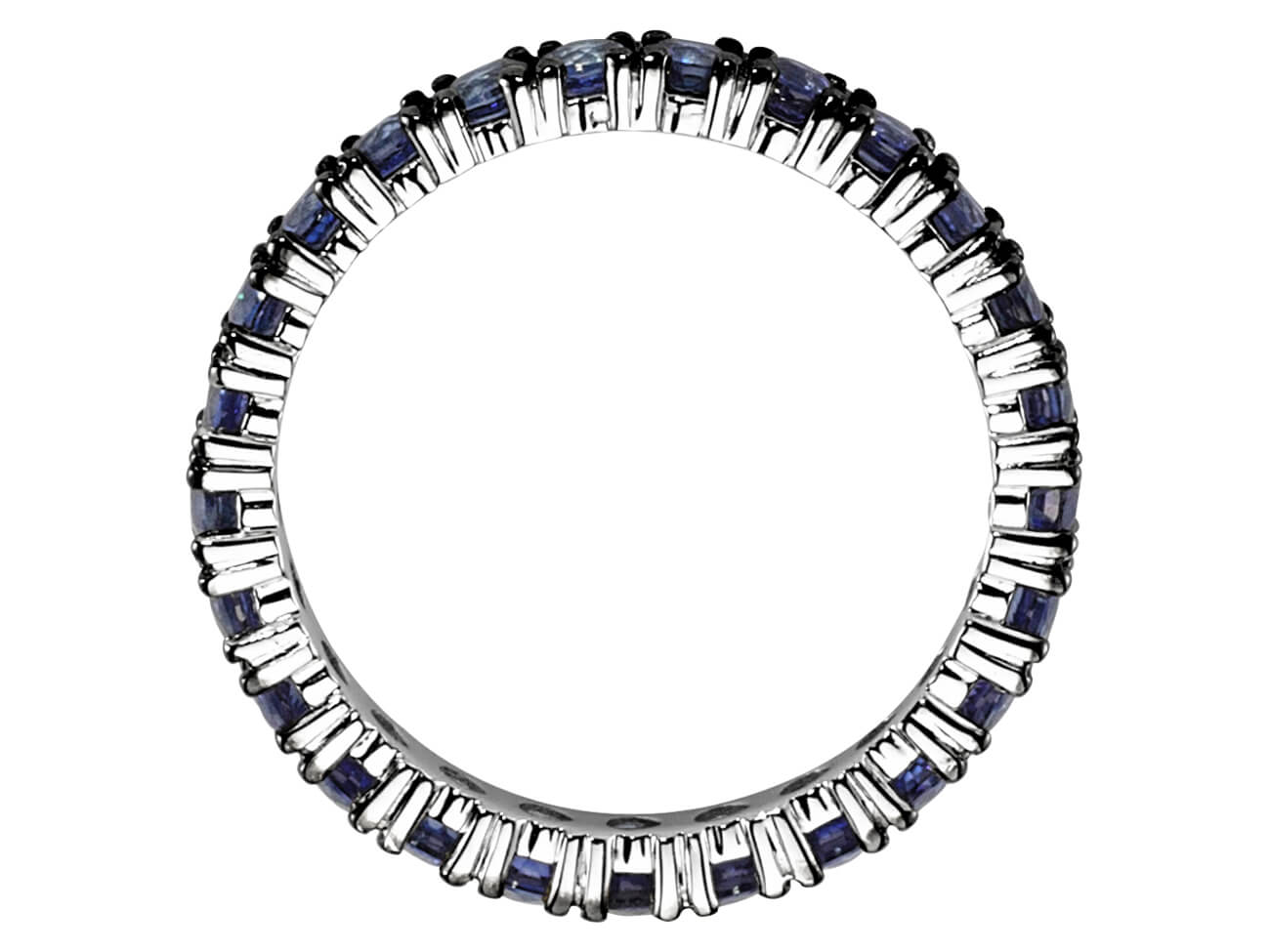 1.90 carat all-around sapphire alliance ring