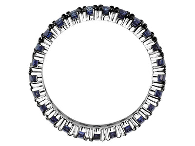 1.90 carat all-around sapphire alliance ring