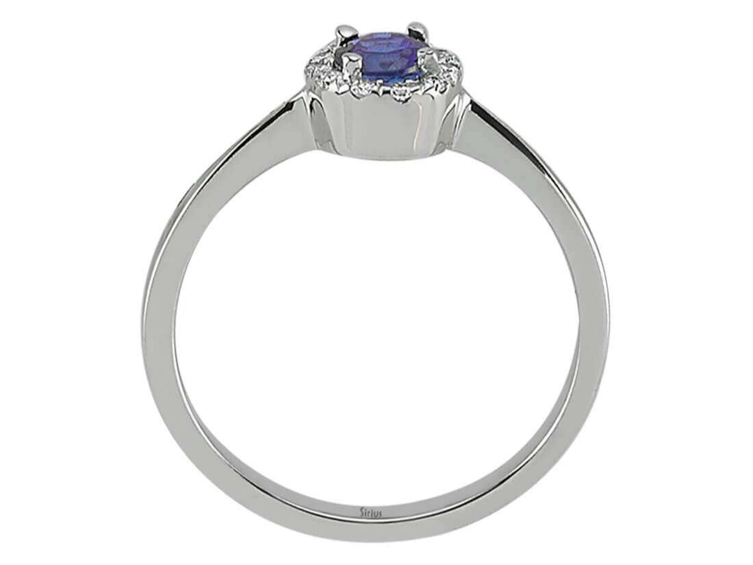 Diamant und Saphir Ring - handgefertigter Diamantschmuck aus Feingold | Sirius Diamant
