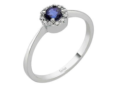 Diamond and Sapphire Ring