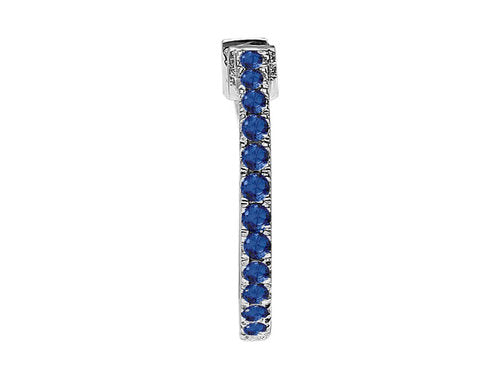 Saphirstein Ring Herrenohrring - handgefertigter Diamantschmuck aus Feingold | Sirius Diamant