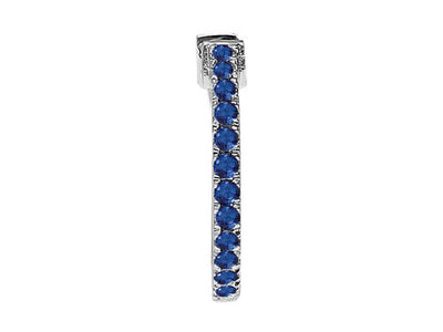 Sapphire stone ring men's earring