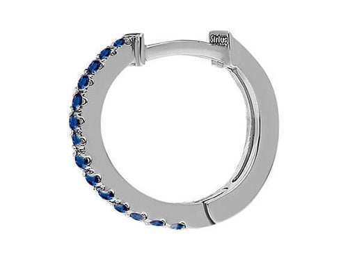Saphirstein Ring Herrenohrring - handgefertigter Diamantschmuck aus Feingold | Sirius Diamant