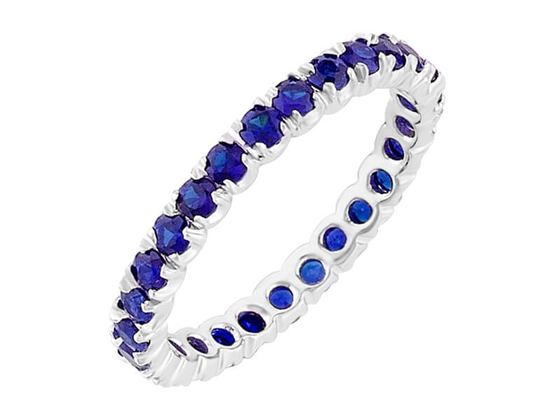 1.40 carat sapphire all around alliance