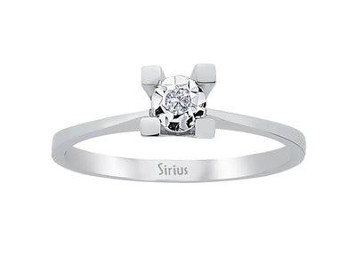 0.50 carat effect diamond solitaire ring