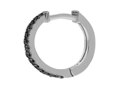 Modern Schwarze Diamant Herren Creolen