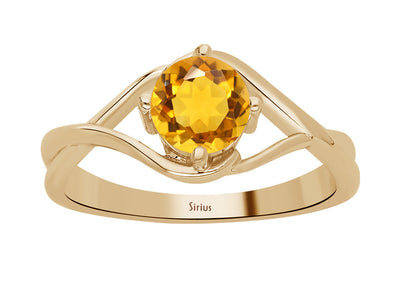Moana ring with citrine