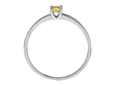 Solitaire ring with citrine