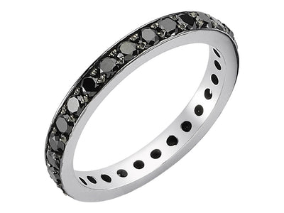 1.33 carat black diamond all around alliance