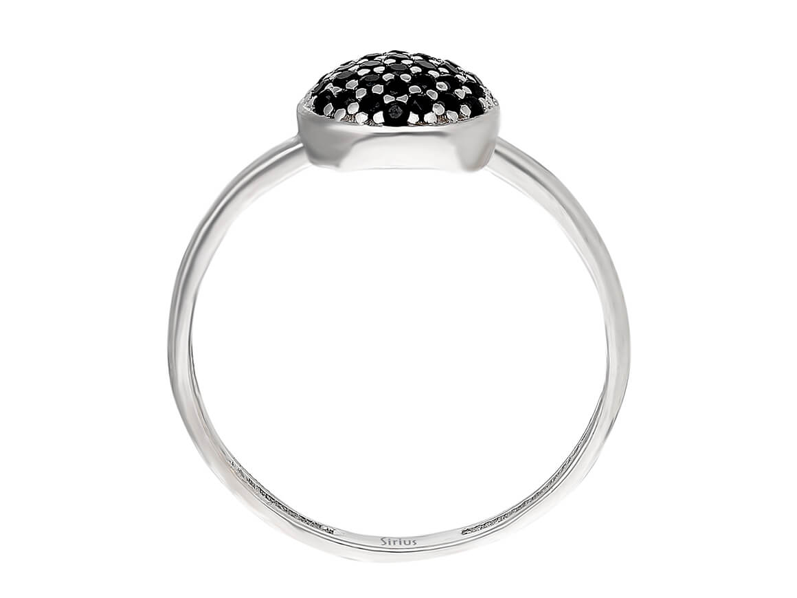 Ring mit schwarzem Diamanten - handgefertigter Diamantschmuck aus Feingold | Sirius Diamant
