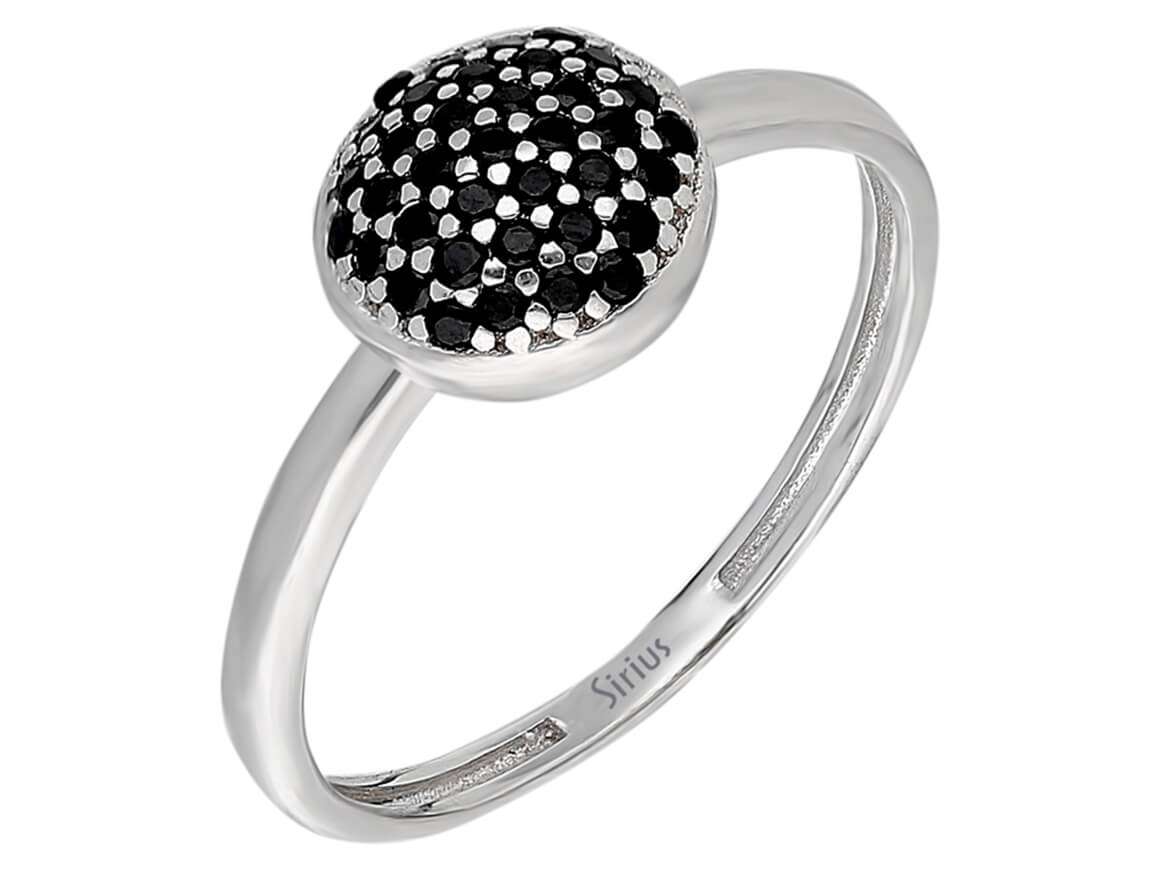 Ring mit schwarzem Diamanten - handgefertigter Diamantschmuck aus Feingold | Sirius Diamant