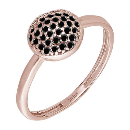 0,22 Karat schwarzer Diamant-Ring - handgefertigter Diamantschmuck aus Feingold | Sirius Diamant