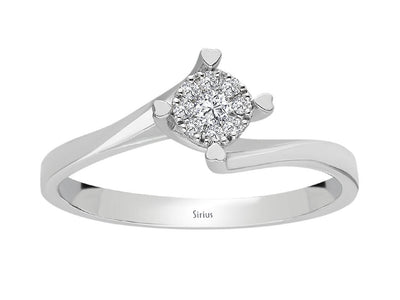 0.50 carat effect diamond solitaire ring