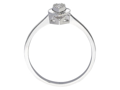 Baguette Diamond Waterdrop Ring