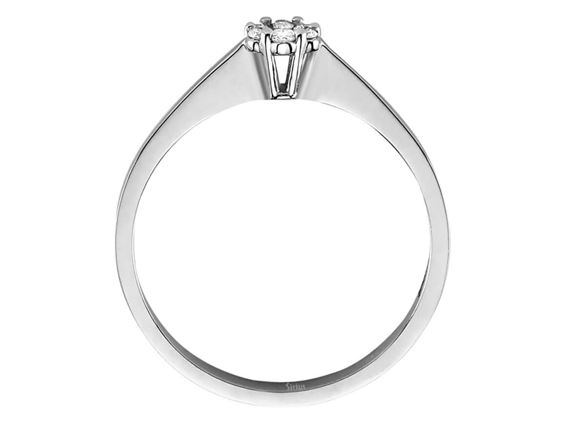 0,30 Karat Diamant Solitär Effekt Ring in 333er 8 K Weißgold - handgefertigter Diamantschmuck aus Feingold | Sirius Diamant