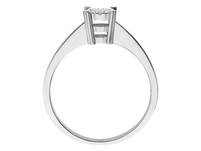 0.30 Carat Heart Cut Diamond Solitaire Effect Ring