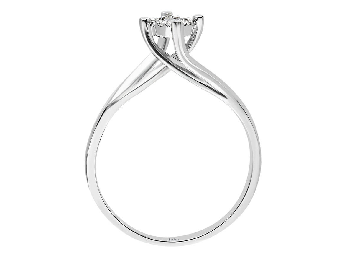 0,50 Carat Effekt Diamant Solitär Ring - handgefertigter Diamantschmuck aus Feingold | Sirius Diamant