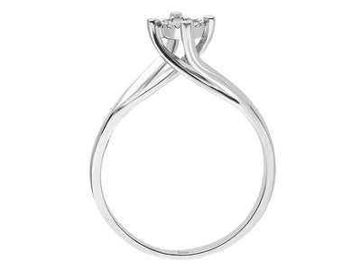0.50 carat effect diamond solitaire ring