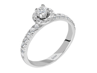 0.45 total carat diamond solitaire ring